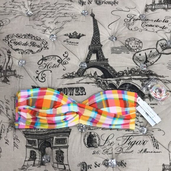 Bleu by Rod Beattie Plaid Bikini Top - Picture 4 of 8